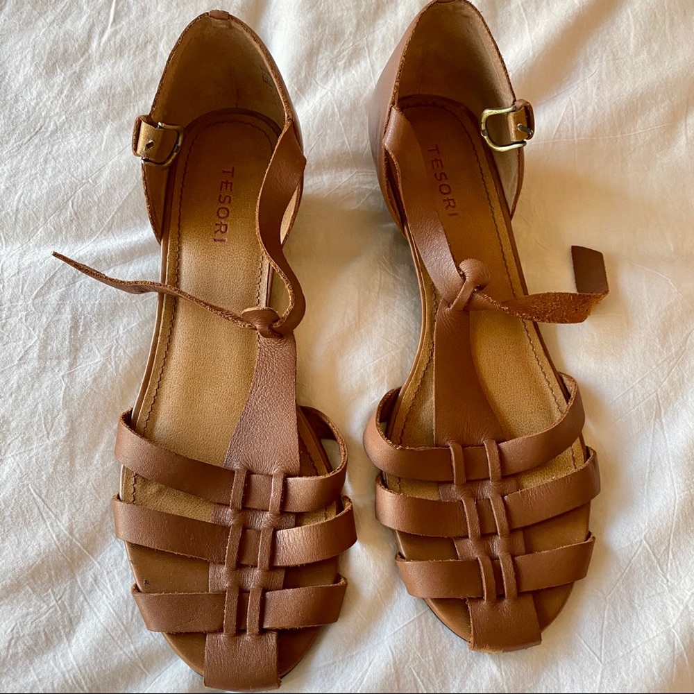 Tesori Leather Sandals